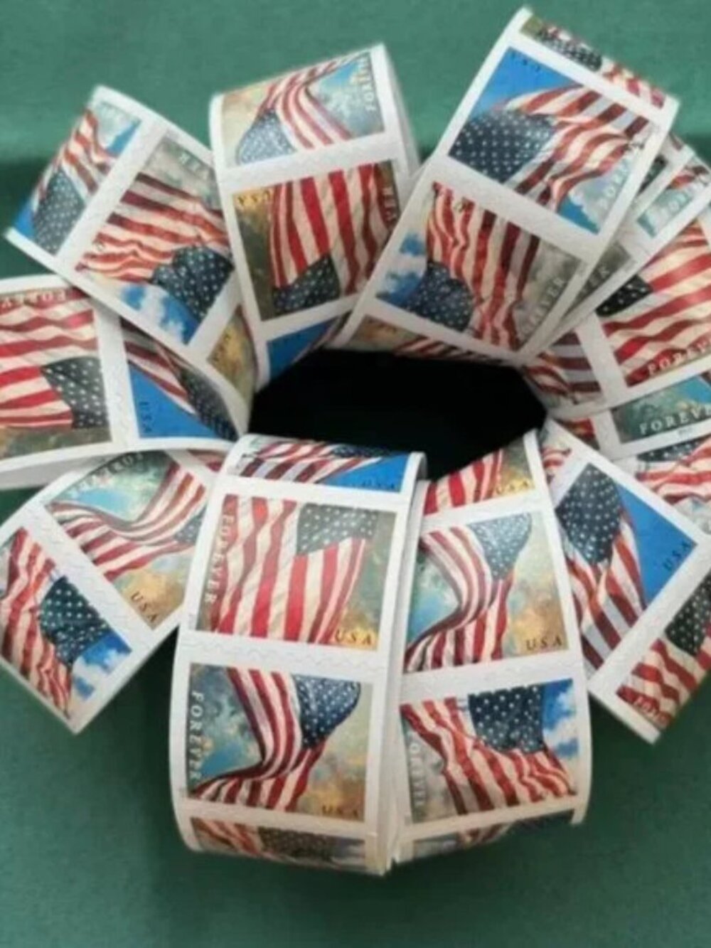 10 Rolls of 1000 2024 USPS Forever Stamps Postage - 1000 Total